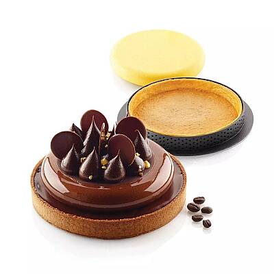 Delikli Tart Çemberi ve Silikon Kalıbı 15 cm - 5