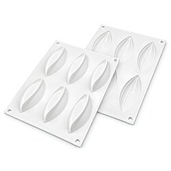 3D Delikli Tart Çemberi ve Silikon Kalıbı 6'lı 12x4 cm - 2