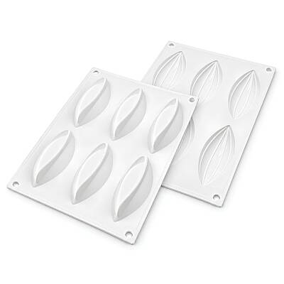 3D Delikli Tart Çemberi ve Silikon Kalıbı 6'lı 12x4 cm - 2