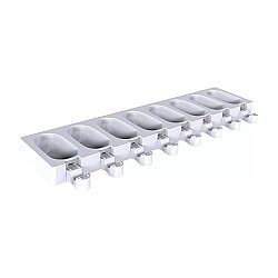 Silikon Mini Dondurma Kalıbı GEL18M Classic Wave 16'lı - 2