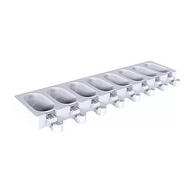 Silikon Mini Dondurma Kalıbı GEL18M Classic Wave 16'lı - 2