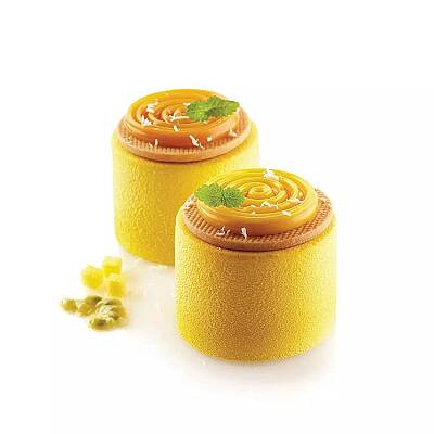 Spiral Desenli Silikon Pasta Kek Kalıbı 15'li - 3