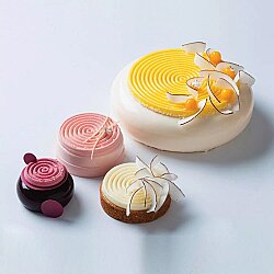 Spiral Desenli Silikon Pasta Kek Kalıbı 15'li - 5