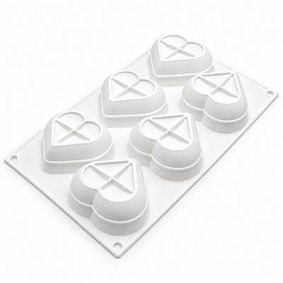 Heartix 85 Silikon Pasta ve Kek Kalıbı 6'lı - 1