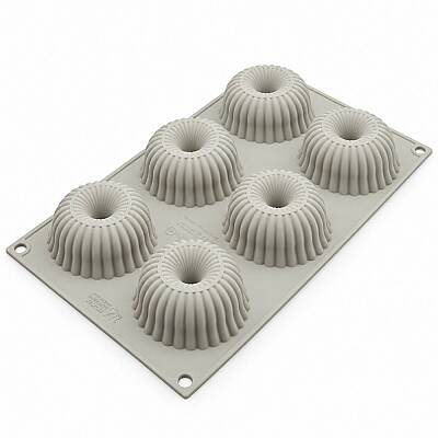 Mini Raggio Silikon Pasta Kek Kalıbı 6'lı - 1