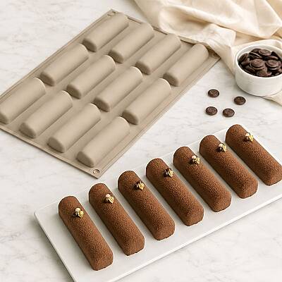Midi Buche Silikon Kek Kalıbı 8×2,5×2 cm - 2