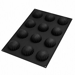 Etekli Dome Silikon Pasta ve Kek Kalıbı 12'li - CESİL