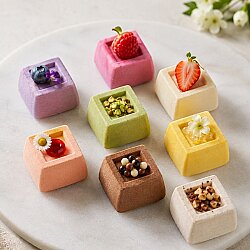 Mini Kare Petifür Silikon Pasta ve Kek Kalıbı 60'lı - CESİL (1)